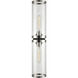 Revolve Ii 2 Light 24 inch Clear Glass and Polished Nickel Bath Vanity Wall Light